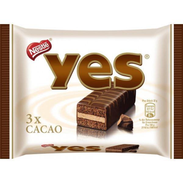 Yes Cacao Kuchenriegel 3er Pack, 96g