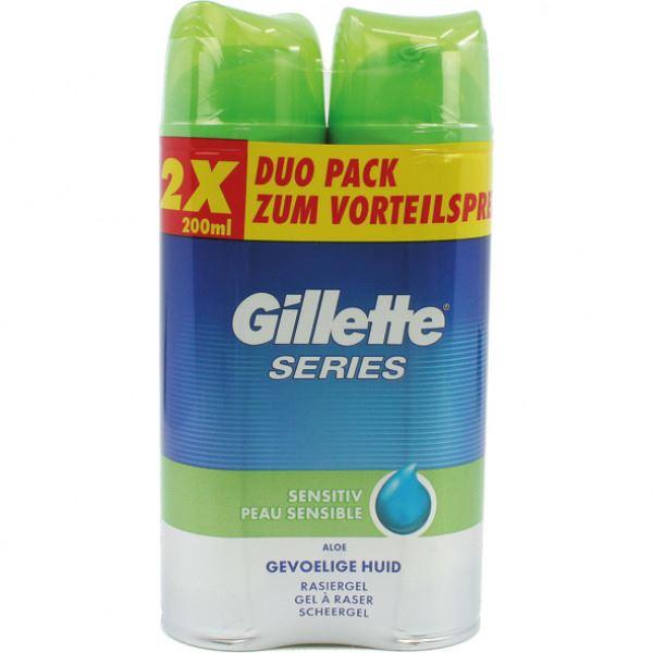 Gillette Series Rasiergel empfindliche Haut, 2x200ml