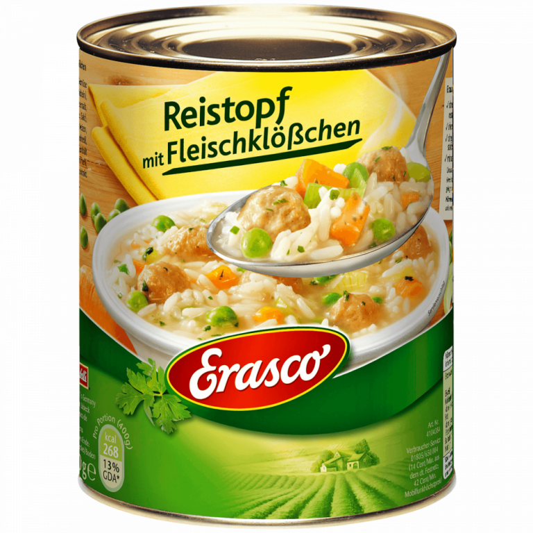 Erasco Hühner-Reistopf Fleischklößchen 800g