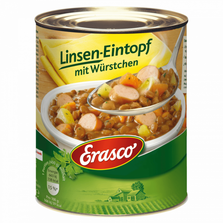 Erasco Linsen-Eintopf mit Würstchen 800g