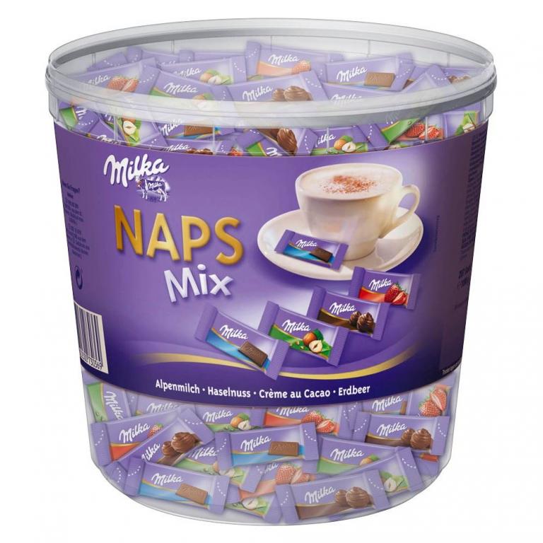 Milka NAPS Mix Mini-Schokoriegel, 1,0kg