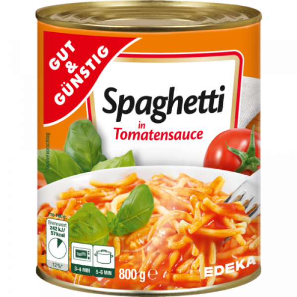 Spaghetti in Tomatensauce 800g