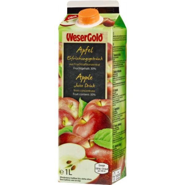 Wesergold Apfel Fruchtsaftgetränk 1L