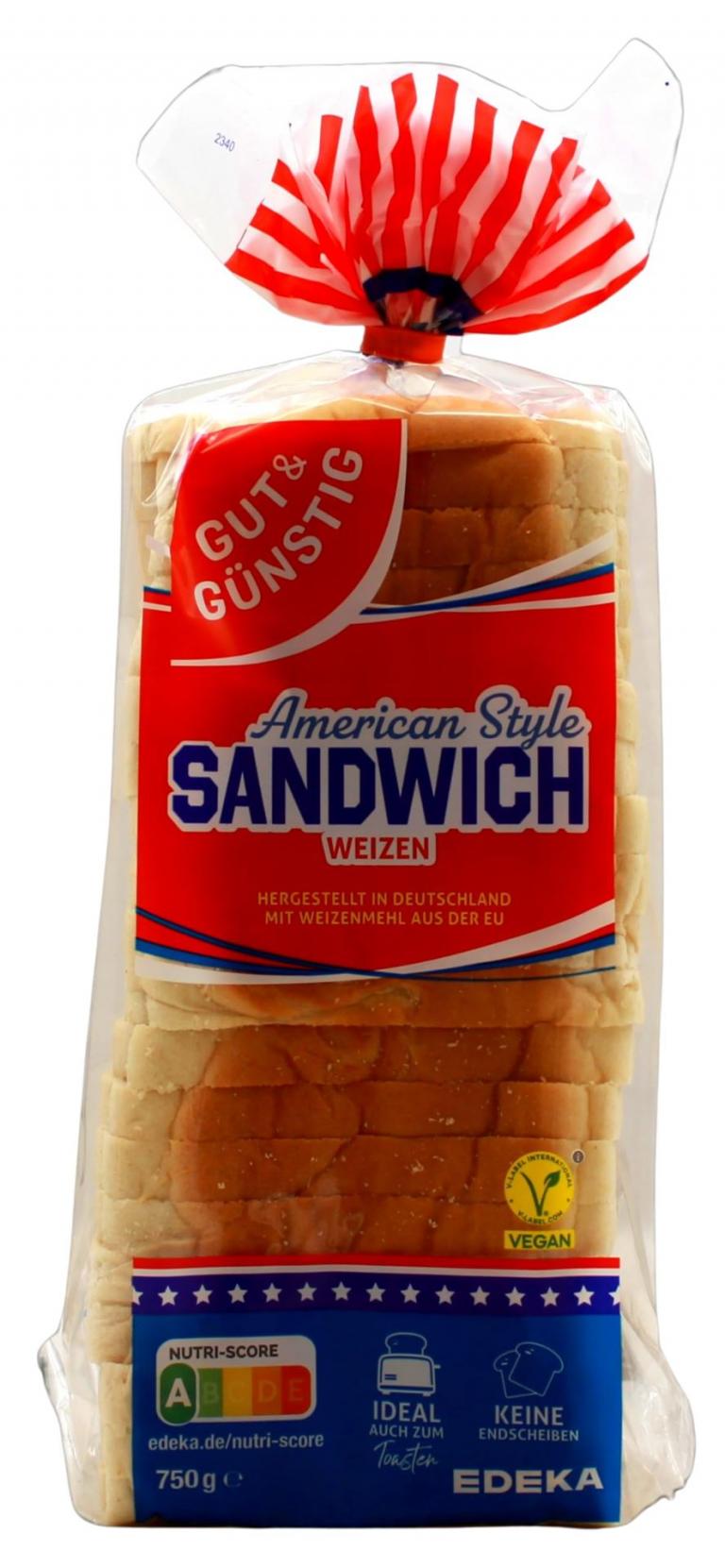 G&G Sandwich-Toast 750g