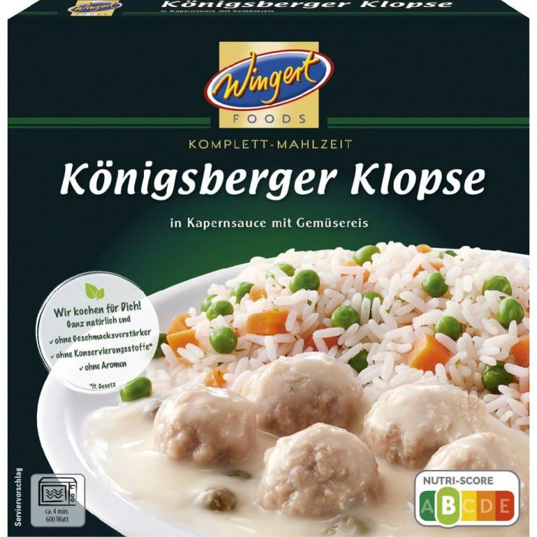 Königsberger Klopse mit Reis 400g Schachtel