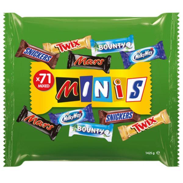 Mars Mixed Minis Schokoriegel, 71 Stück, 1,425kg