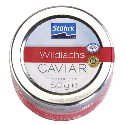 Stuehrk Wildlachs-Caviar gekühlt 50g Glas