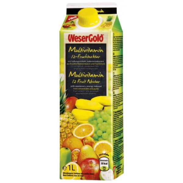 Wesergold Multivitam 12 Frucht 1L